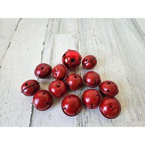 Metal‎ bell ornament red set Xmas star tree all